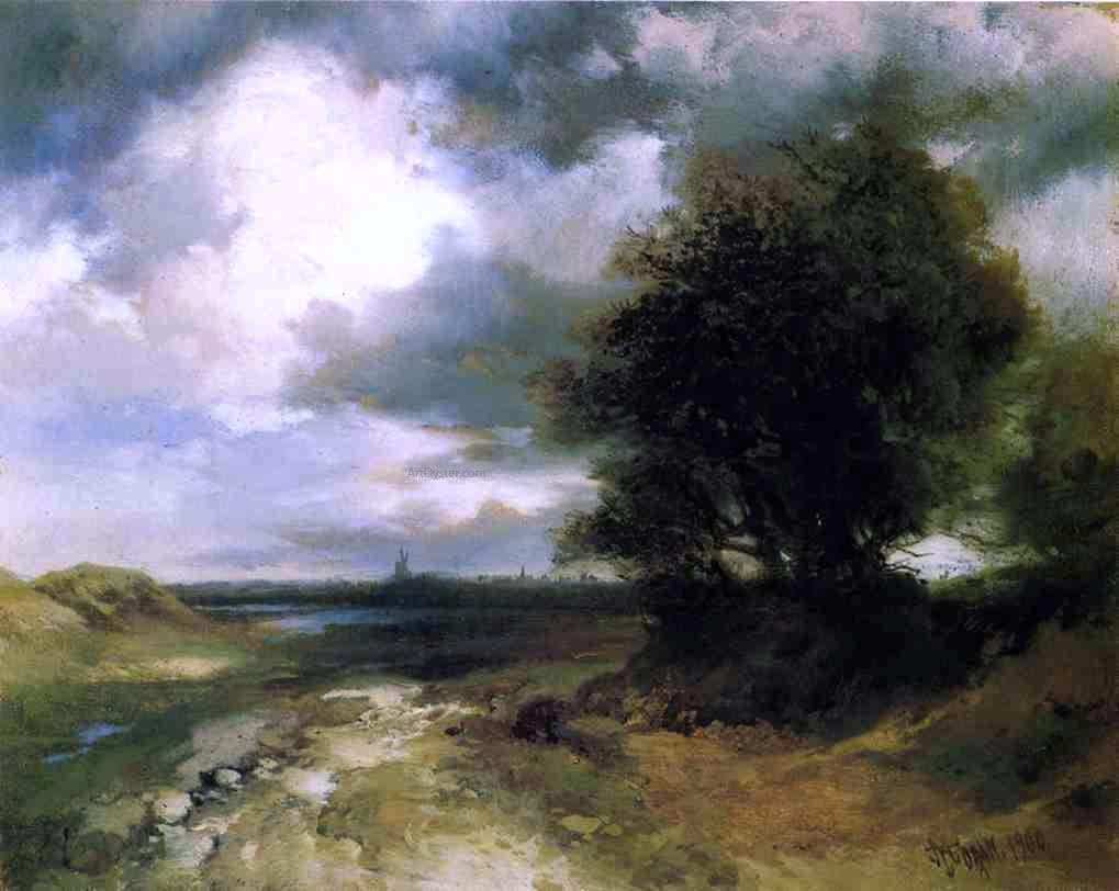 Thomas Moran East Moriches - Canvas Print