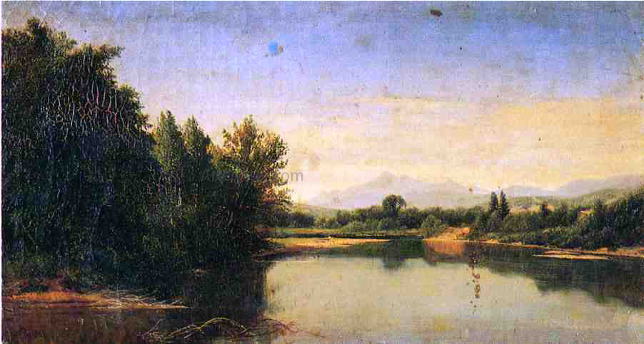 John Frederick Kensett Eastern Mountain Lake - Canvas Print
