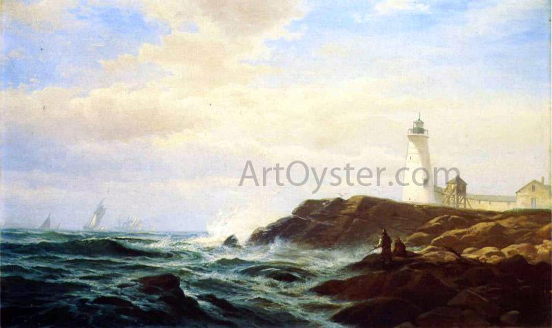 Edward Moran Eastern Point, Gloucester - Canvas Print
