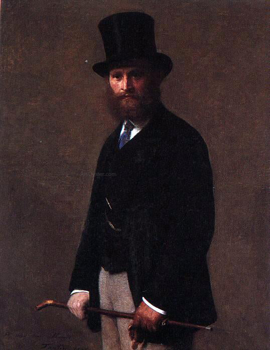 Henri Fantin-Latour Edouard Manet - Canvas Print