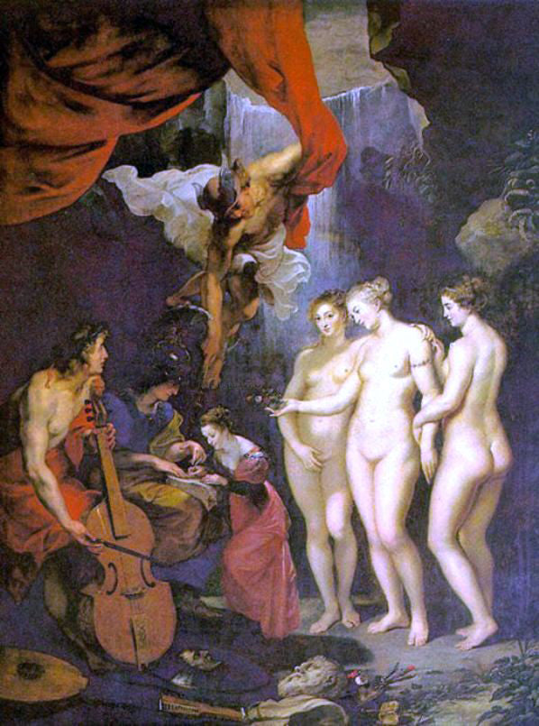 Peter Paul Rubens Education of Marie de Medici - Canvas Print
