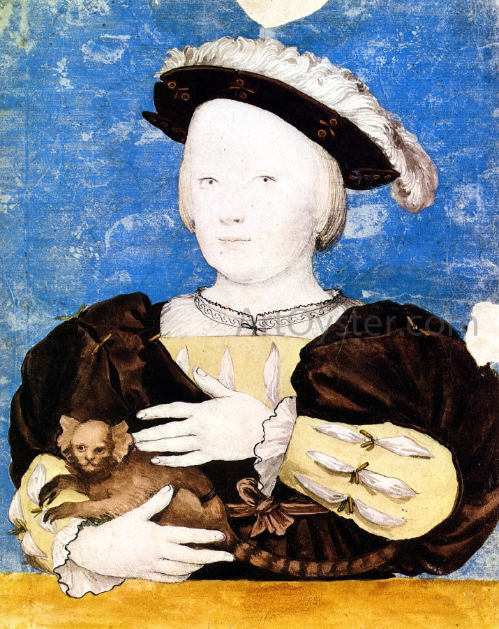The Younger Hans Holbein Edward, Prince of Wales, with Monkey - Canvas Print