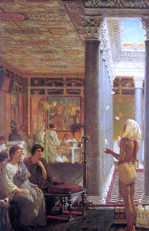 Sir Lawrence Alma-Tadema Egyptian Juggler - Canvas Print