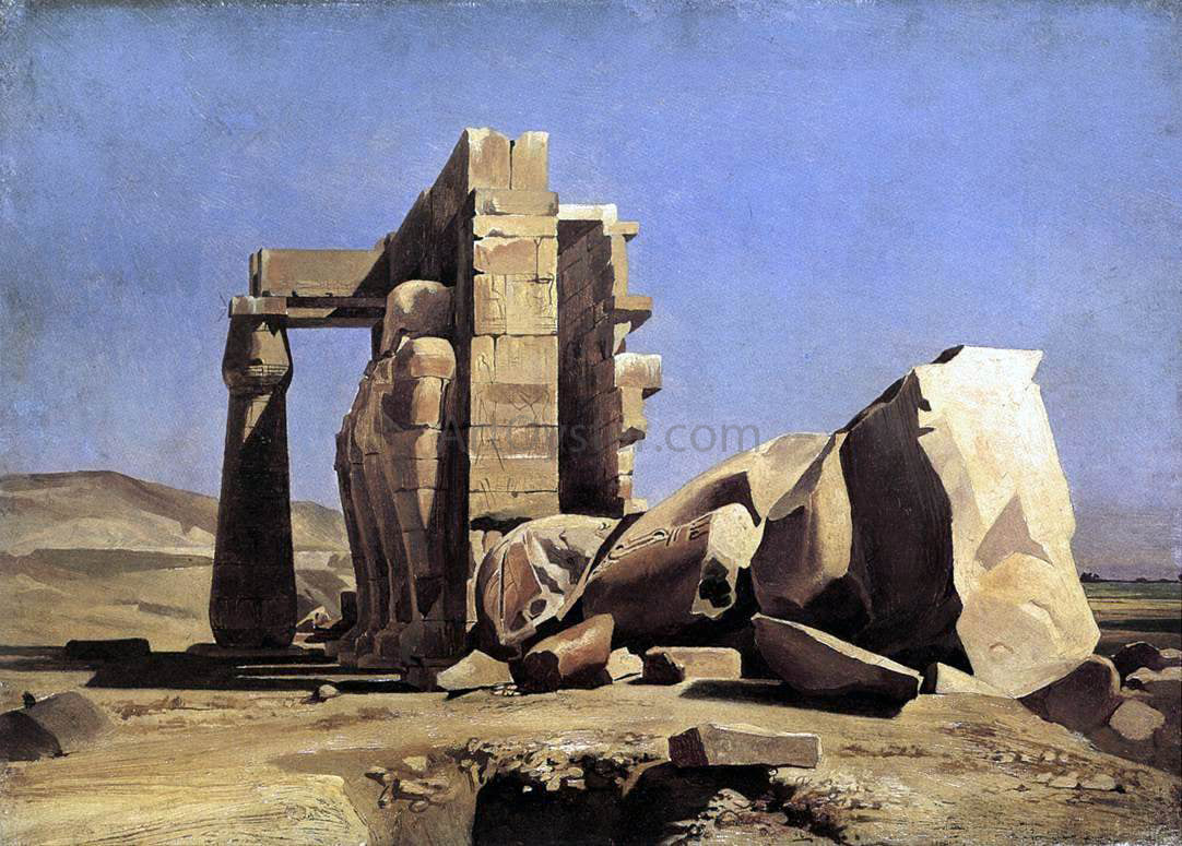 Marc-Charles-Gabriel Gleyre Egyptian Temple - Canvas Print