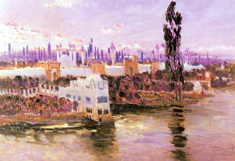 Antonio Munoz Degrain El Bosforo, Constantinopla a Orillas del Bosforo - Canvas Print