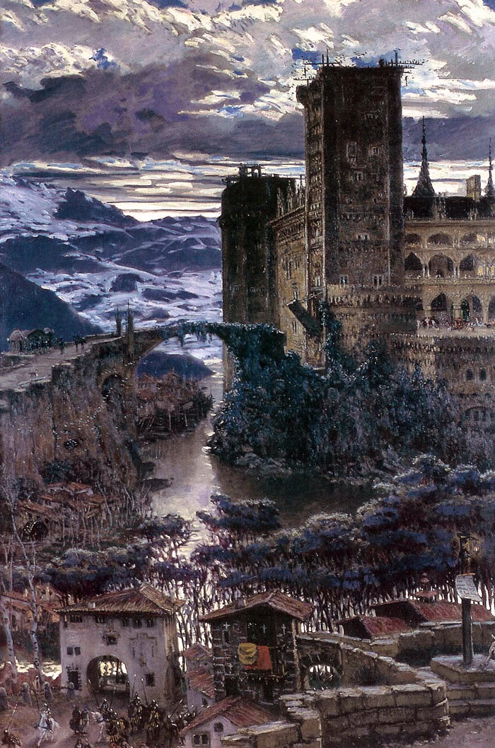 Antonio Munoz Degrain El Castillo - Canvas Print