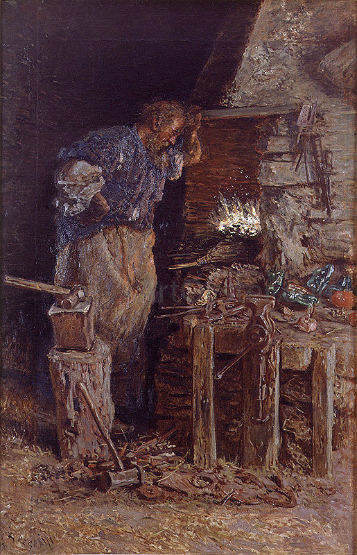 Antonio Munoz Degrain El Herrero - Canvas Print