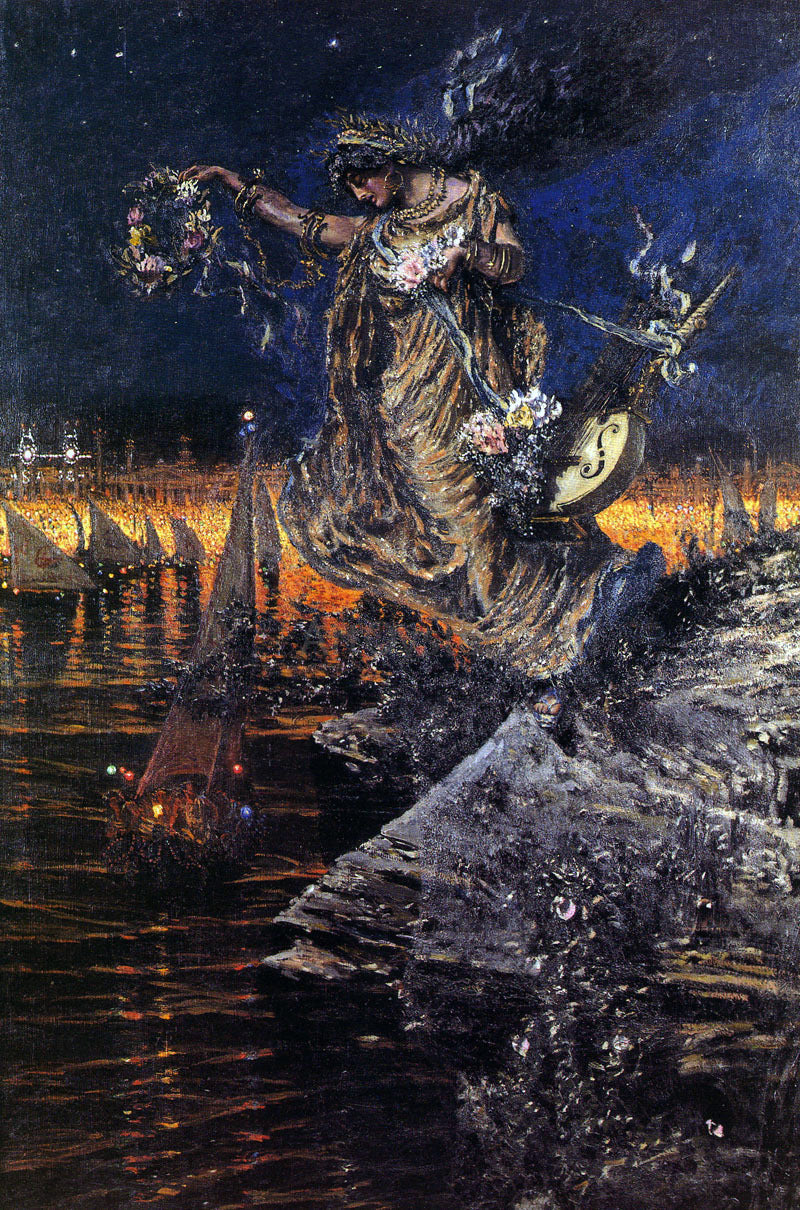 Antonio Munoz Degrain El Safo - Canvas Print