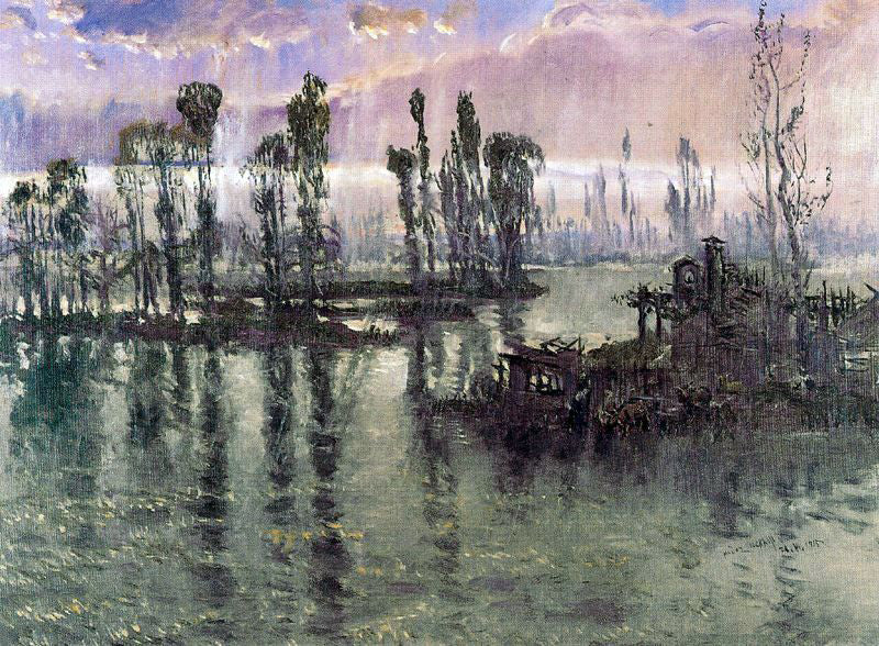 Antonio Munoz Degrain El Tajo, Lluvia - Canvas Print