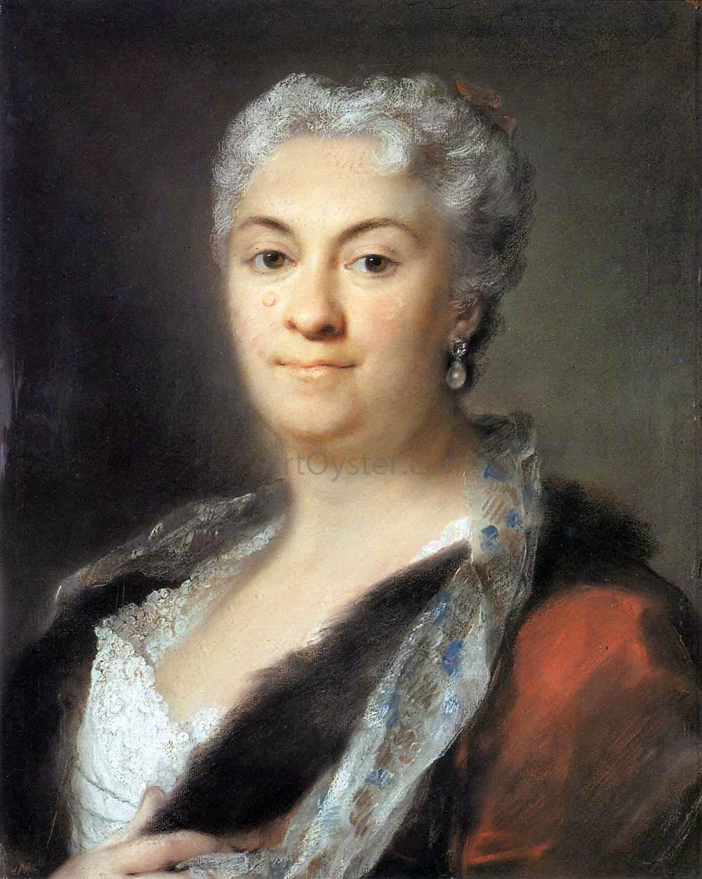 Rosalba Carriera Elderly Lady - Canvas Print