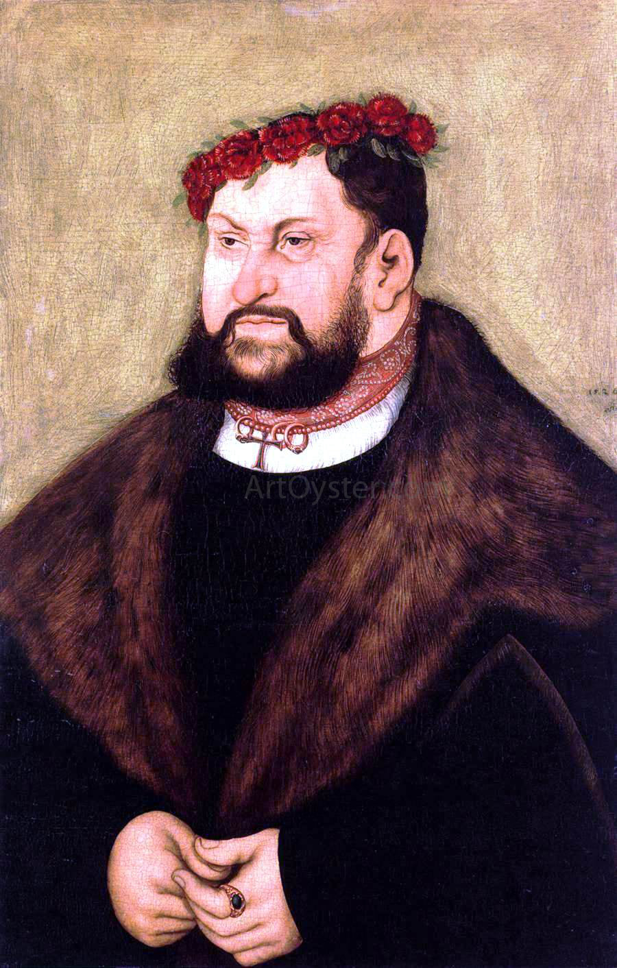 The Elder Lucas Cranach Elector John the Constant of Saxony - Canvas Print