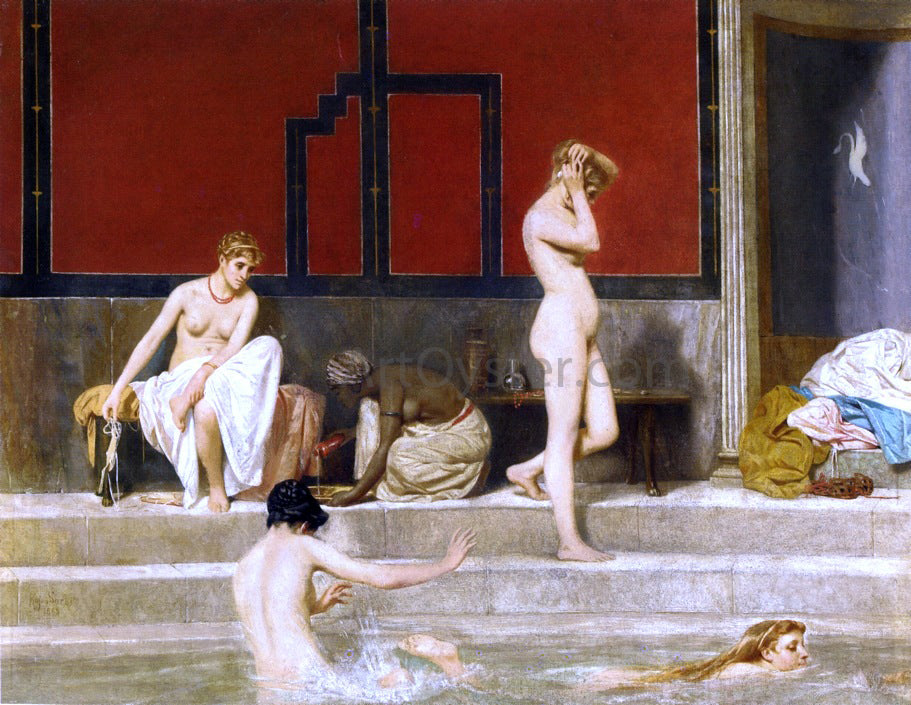 Raffaello Sorbi Elegant Ladies at the Baths - Canvas Print