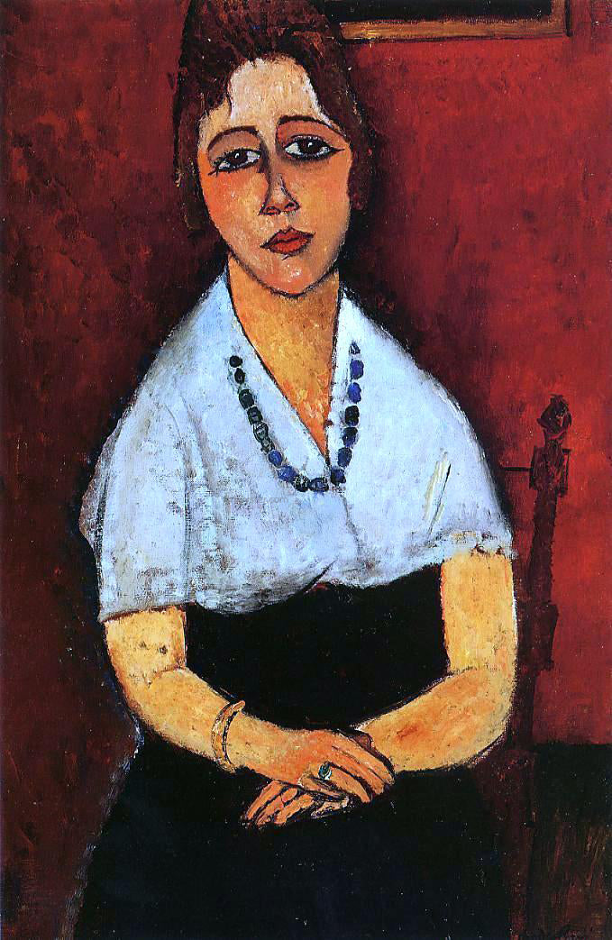 Amedeo Modigliani Elena Picard - Canvas Print