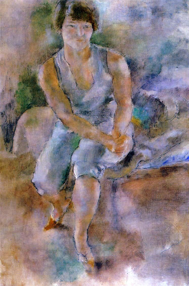 Jules Pascin Eliena Krylenko - Canvas Print