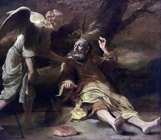 Ferdinand Bol Elijah Fed by an Angel - Canvas Print