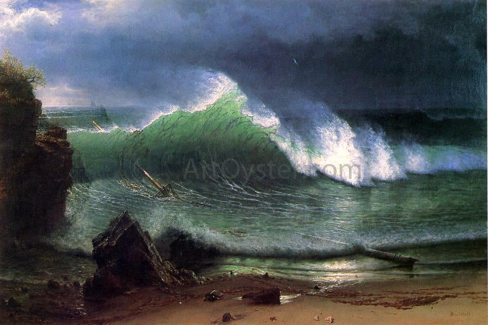 Albert Bierstadt Emerald Sea - Canvas Print