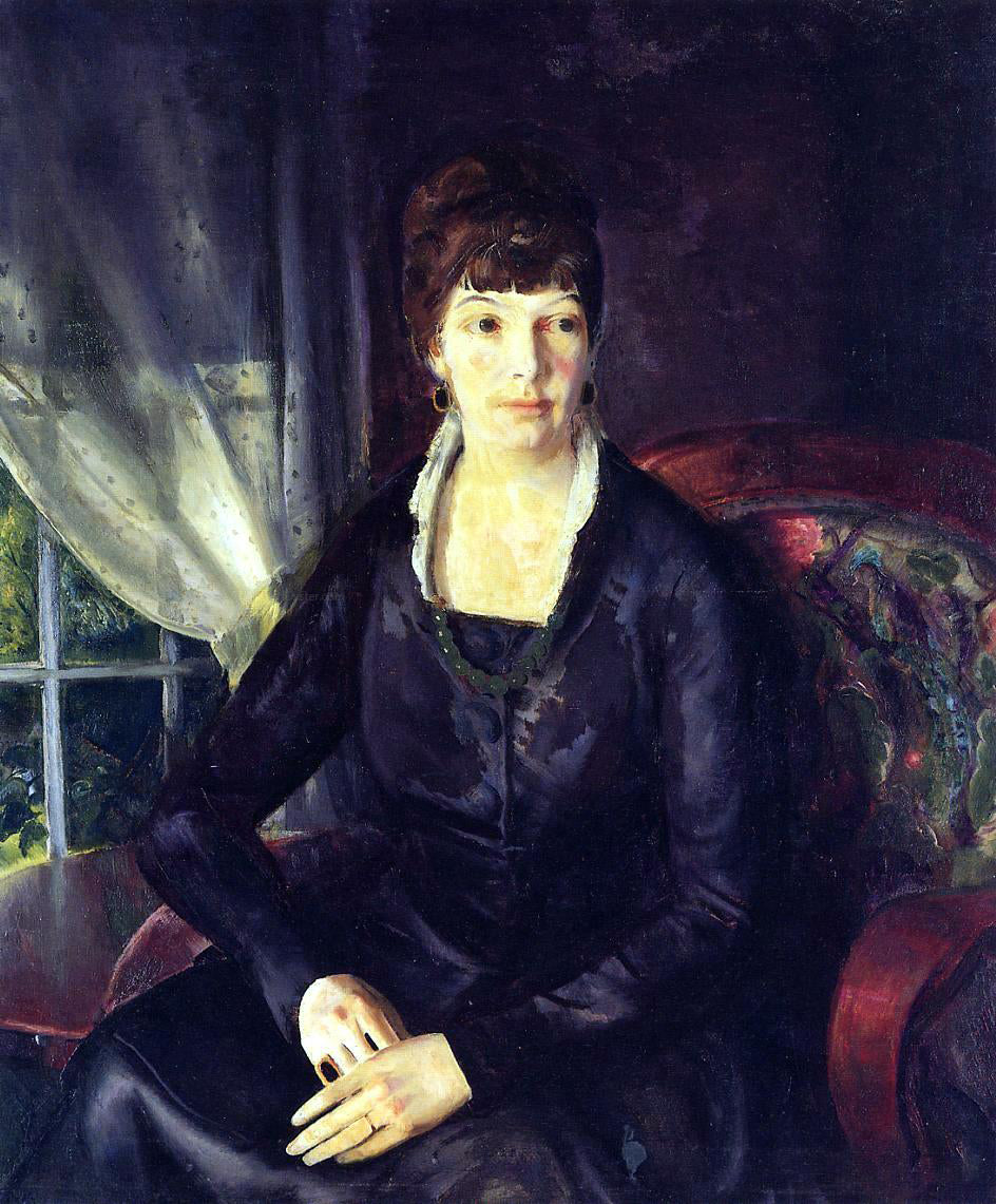 George Wesley Bellows Emma at the Window - Canvas Print