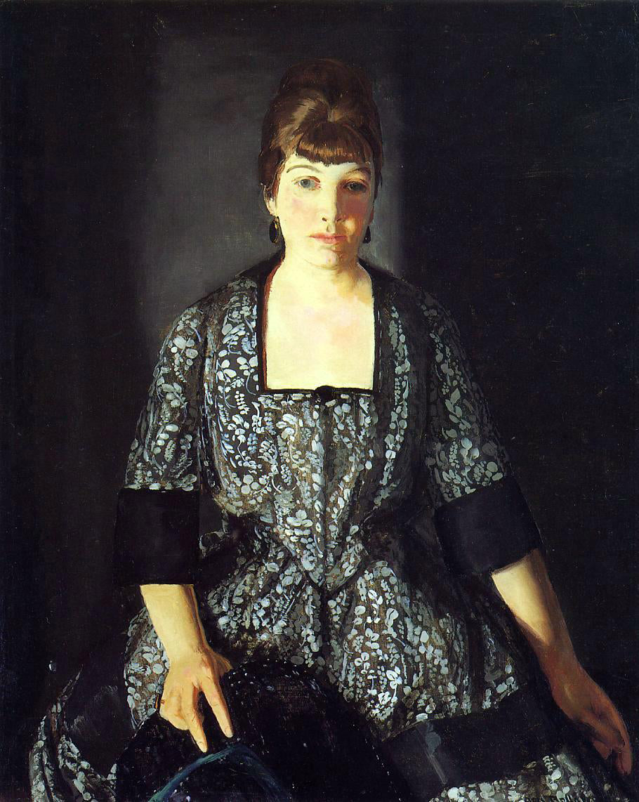 George Wesley Bellows Emma in the Black Print - Canvas Print