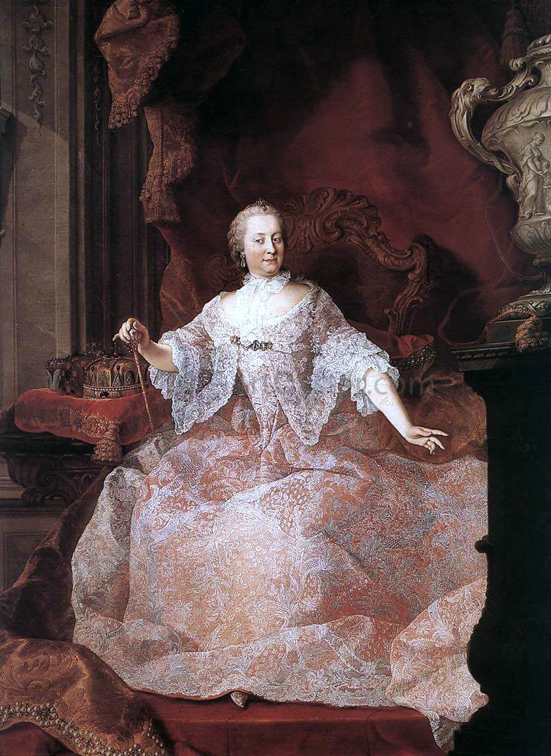 Martin Van Meytens Empress Maria Theresa - Canvas Print