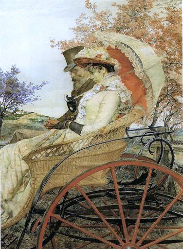 Antonio Maria Fabres Y Costa En el Carro - Canvas Print