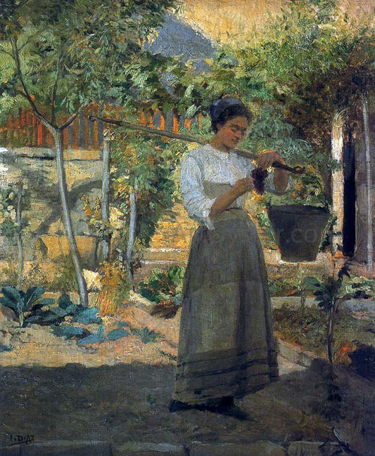 Ignacio Diaz Olano En el Jardin - Canvas Print