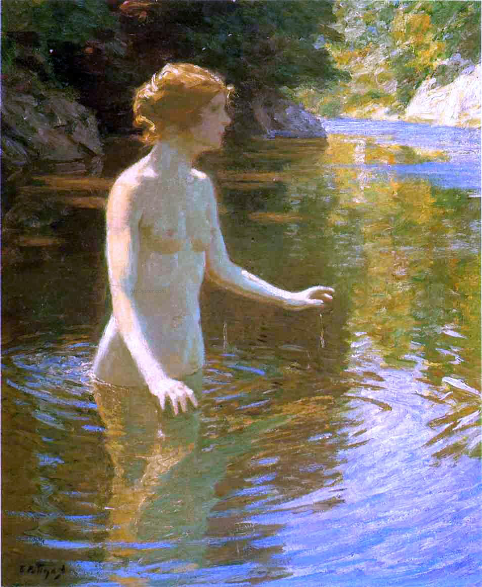 Edward Potthast An Enchanted Pool - Canvas Print