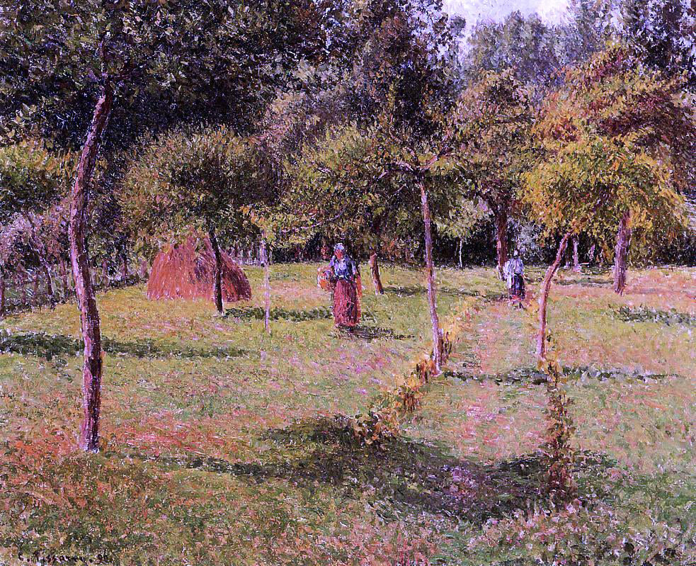 Camille Pissarro Enclosed Field at Eragny - Canvas Print