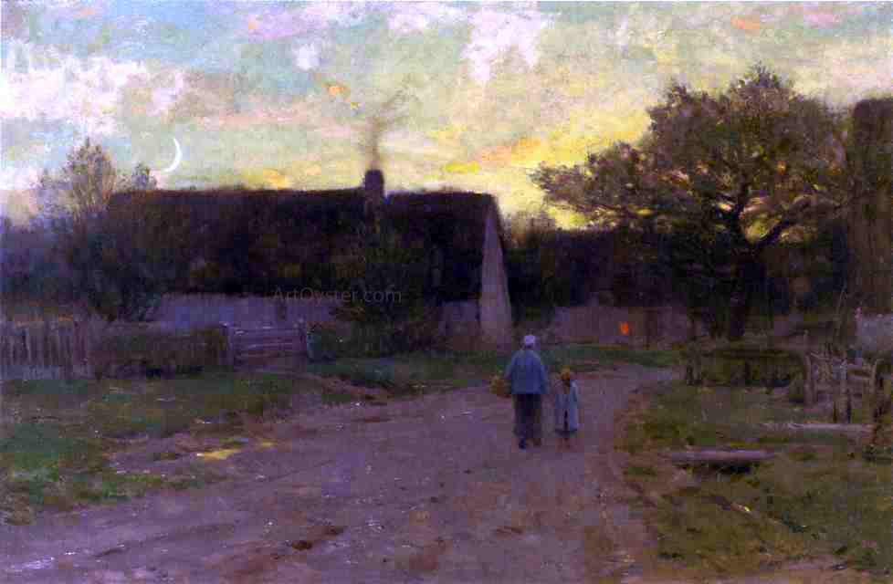 Dwight W Tryon End of the Day - Canvas Print