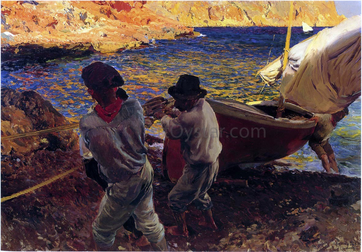 Joaquin Sorolla Y Bastida End of the Day, Javea - Canvas Print