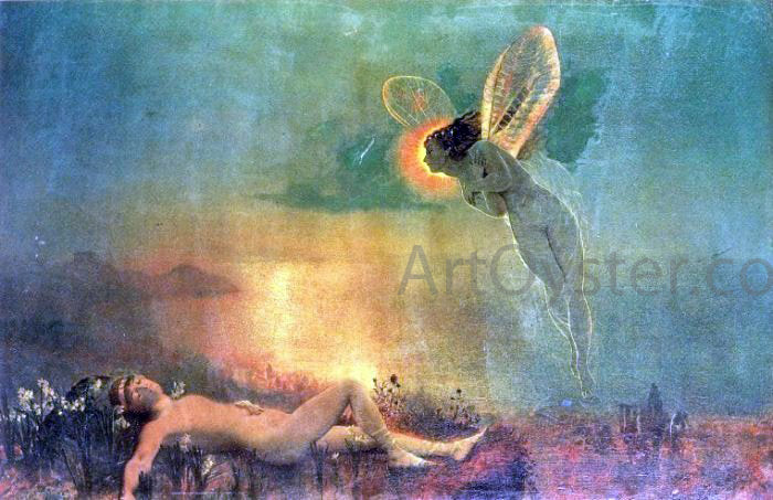 John Atkinson Grimshaw Endymion on Mount Latmus - Canvas Print