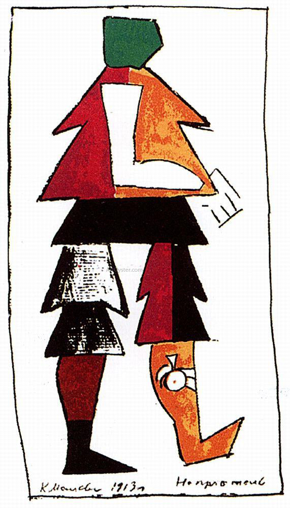 Kazimir Malevich Enemy - Canvas Print