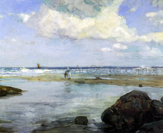 Howard Russell Butler English Coast (also known as "Gone" on St. Ives Beach) - Canvas Print