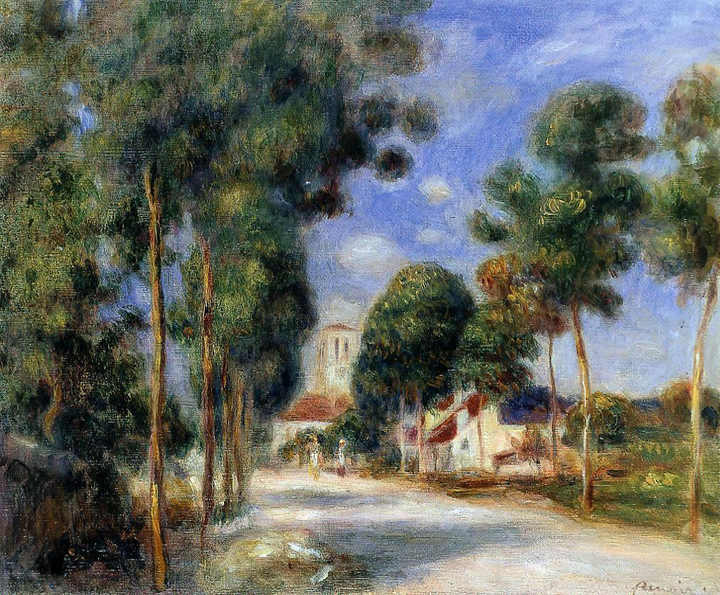 Pierre Auguste Renoir Entering the Village of Essoyes - Canvas Print