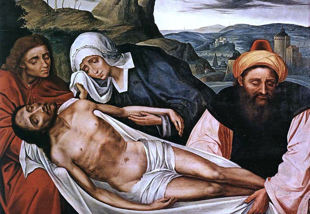Quentin Massys Entombment - Canvas Print