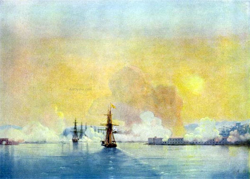 Ivan Constantinovich Aivazovsky Entrance in the bay of Sevastopol - Canvas Print