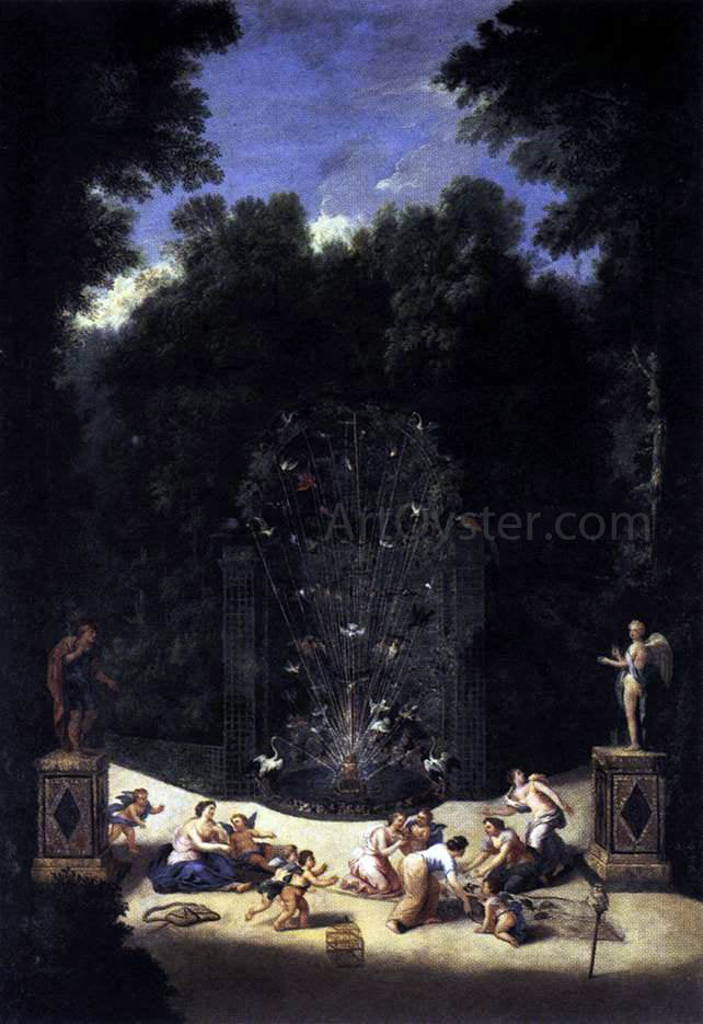 II Jean Cotelle Entrance to the Maze - Canvas Print