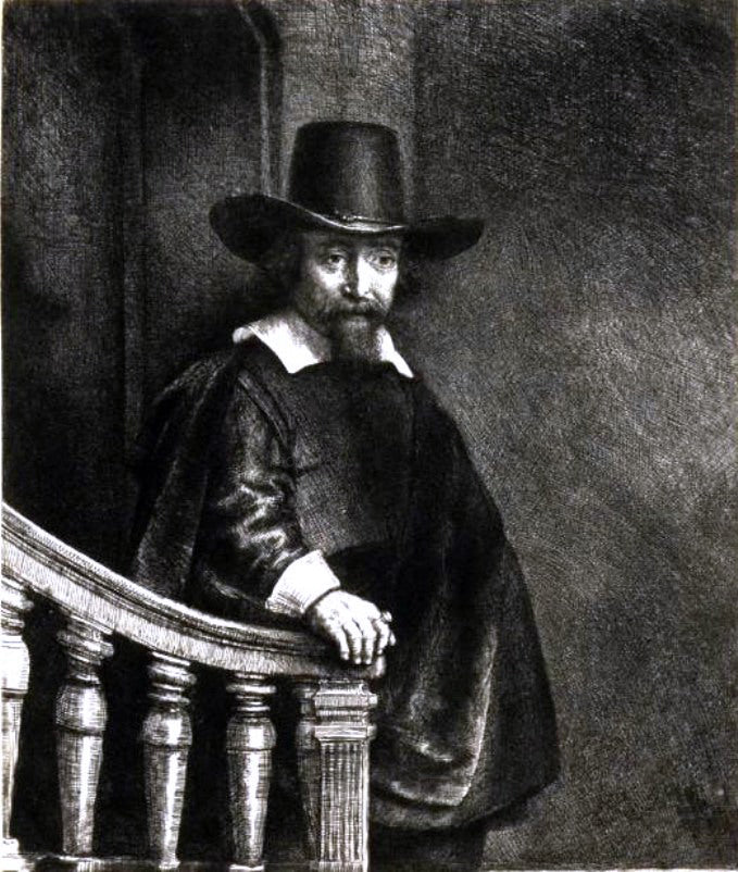 Rembrandt Van Rijn Ephraim Bonus, Jewish Physician - Canvas Print
