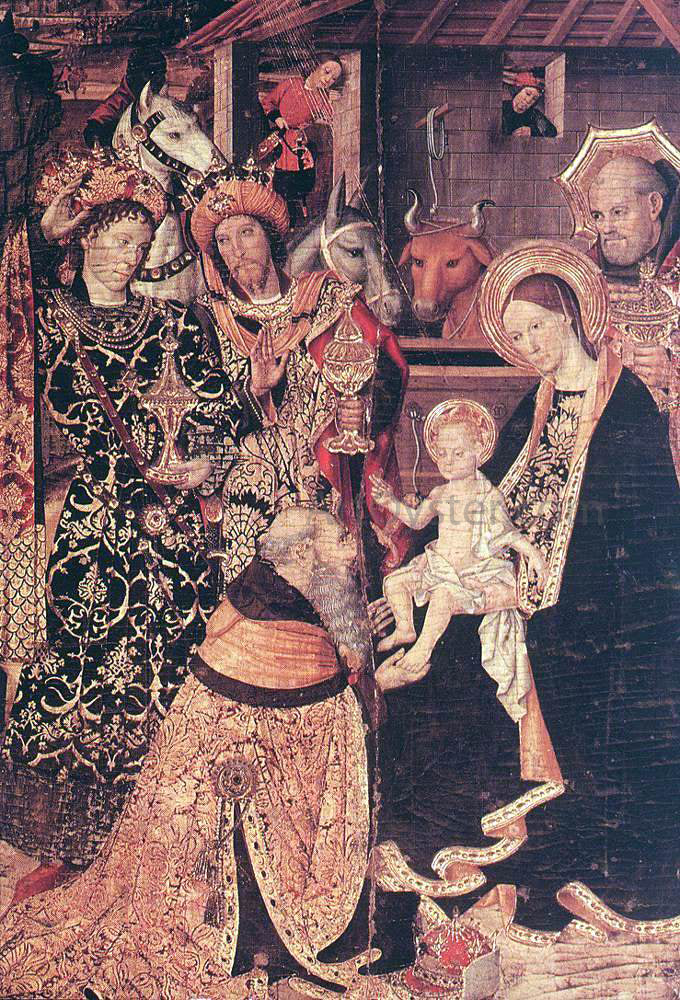 Jaume Huguet Epiphany (detail) - Canvas Print