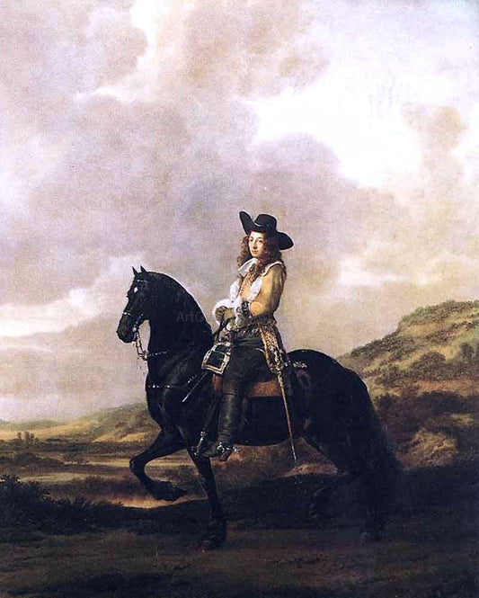 Thomas De Keyser Equestrian Portrait of Pieter Schout - Canvas Print
