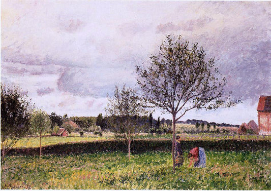 Camille Pissarro Eragny Landscape, Le Pre - Canvas Print