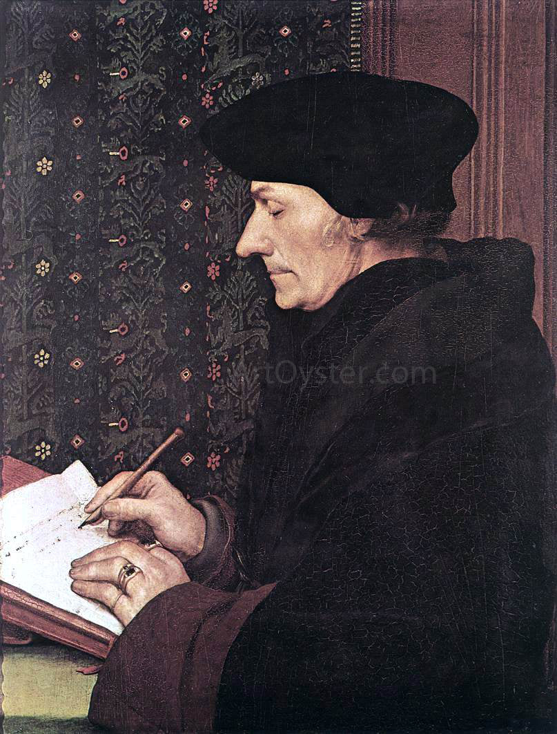The Younger Hans Holbein Erasmus - Canvas Print