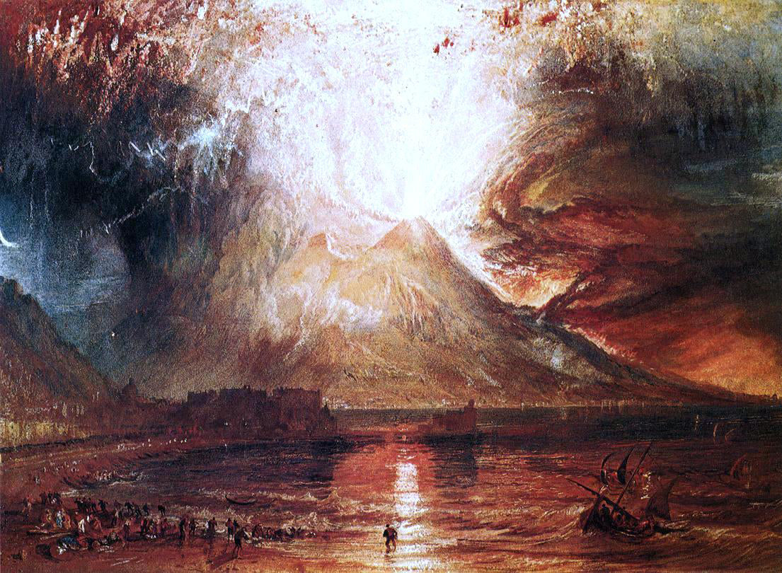 Joseph William Turner Eruption of Vesuvius - Canvas Print