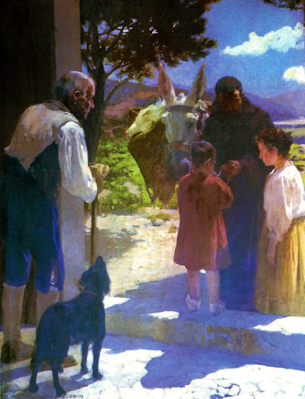 Fernando Cabrera Canto Escena en la Iglesia - Canvas Print