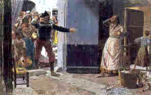 Alberto Pla Y Rubio Escena - Canvas Print