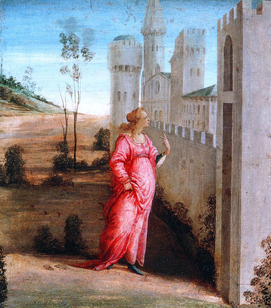 Filippino Lippi Esther at the Palace Gate - Canvas Print