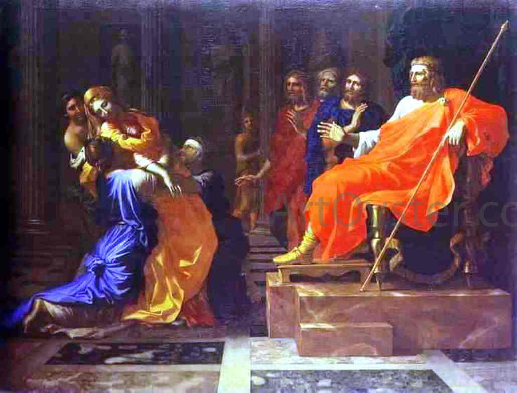 Nicolas Poussin Esther Before Assuerus - Canvas Print