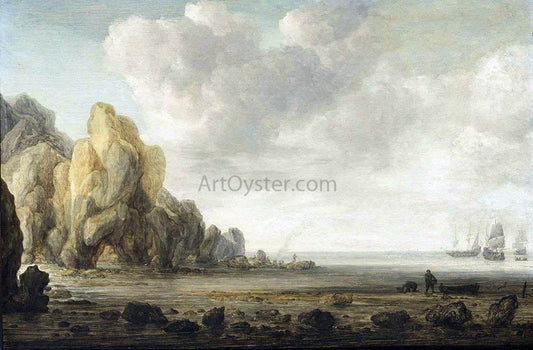 Simon De Vlieger Estuary Scene - Canvas Print