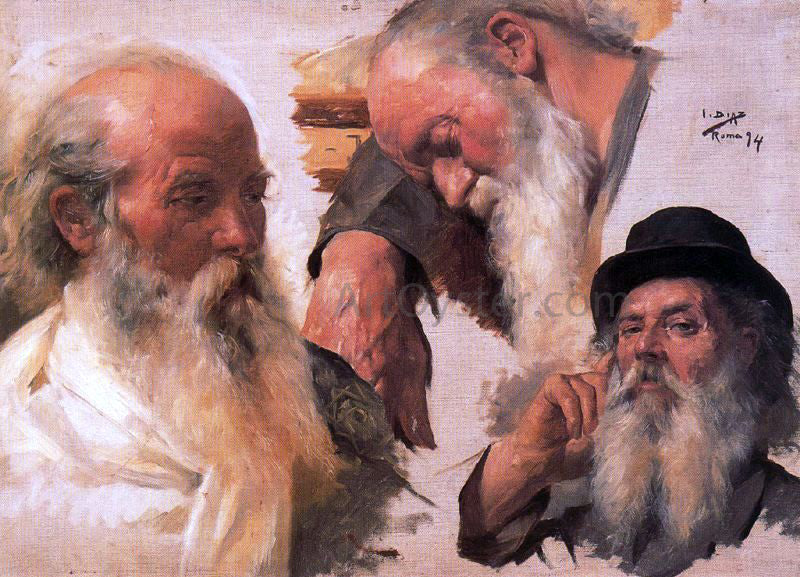 Ignacio Diaz Olano Estudio de Cabezas - Canvas Print