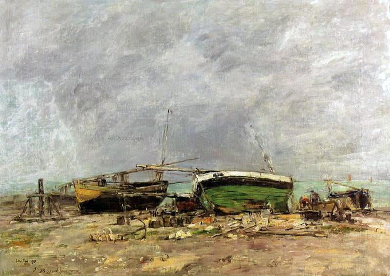 Eugene-Louis Boudin Etretat - Canvas Print