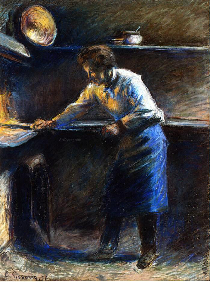 Camille Pissarro Eugene Murer at His Pastry Oven - Canvas Print